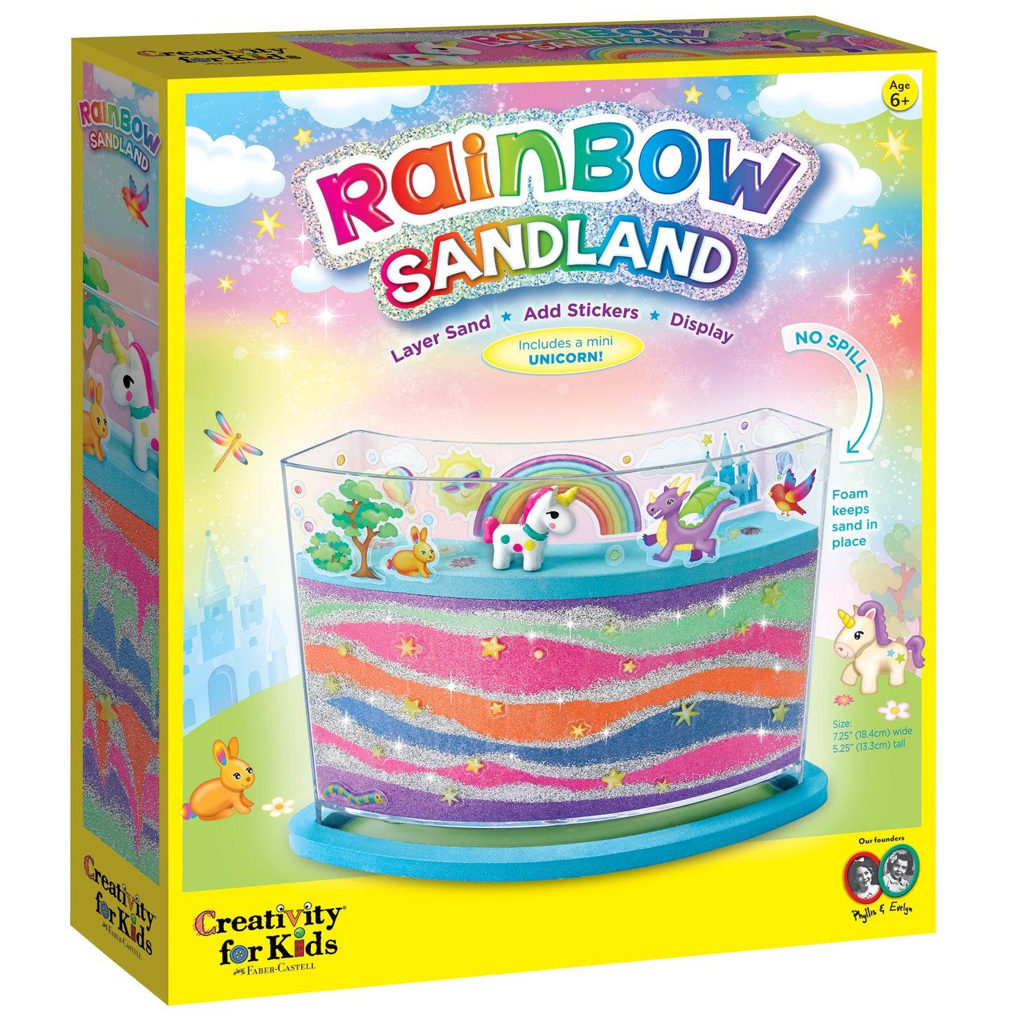Rainbow sandland kit from faber castell to introduce sand art to children