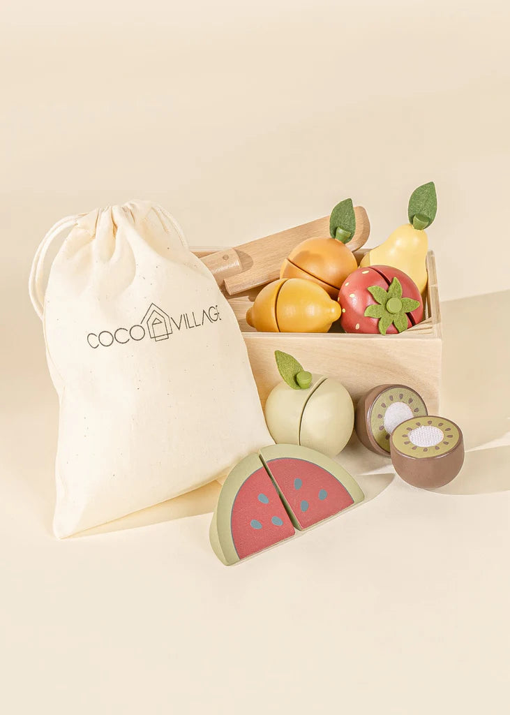 wooden fruit playset from Cocovillage