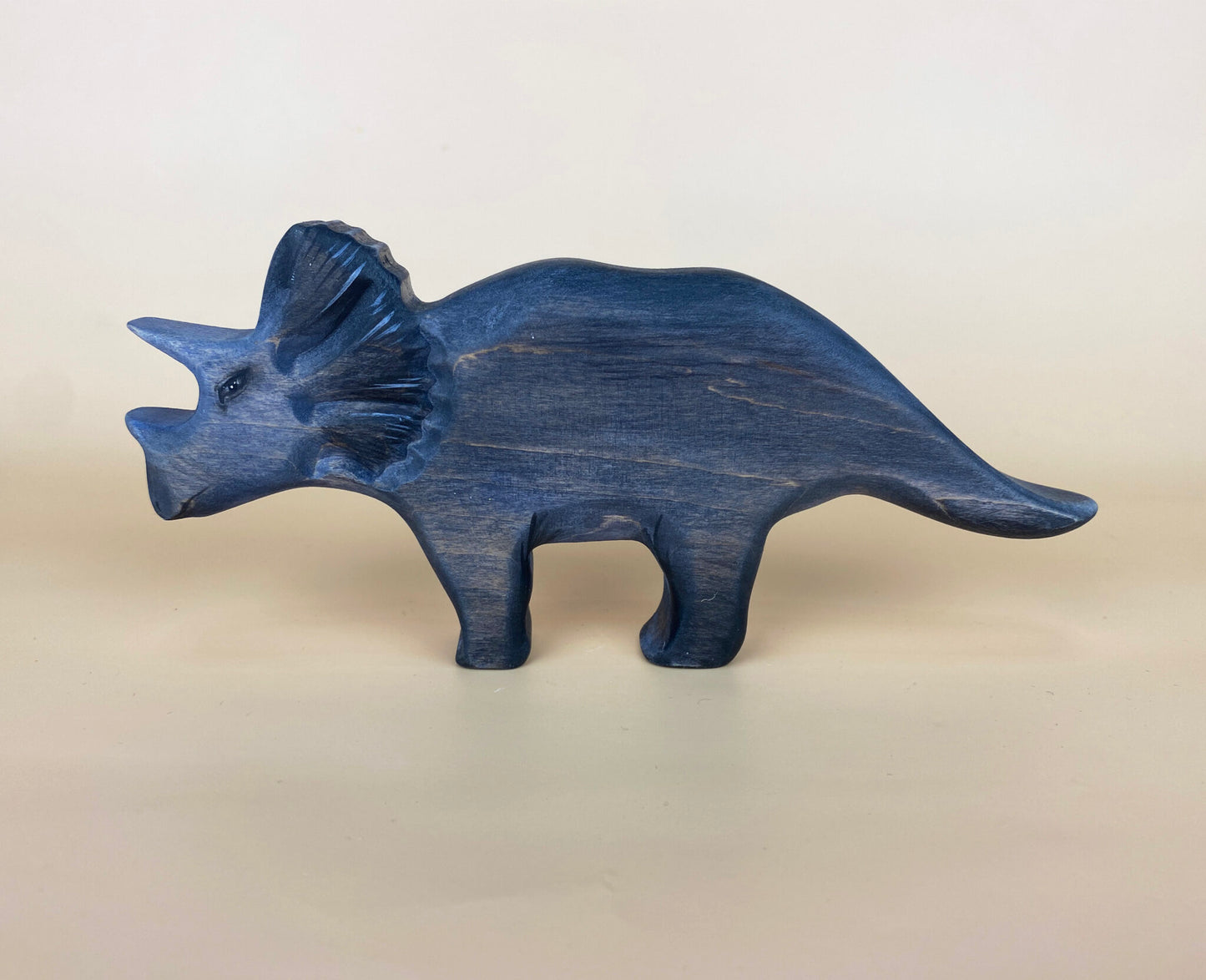 Triceratops dinosaur wooden toy