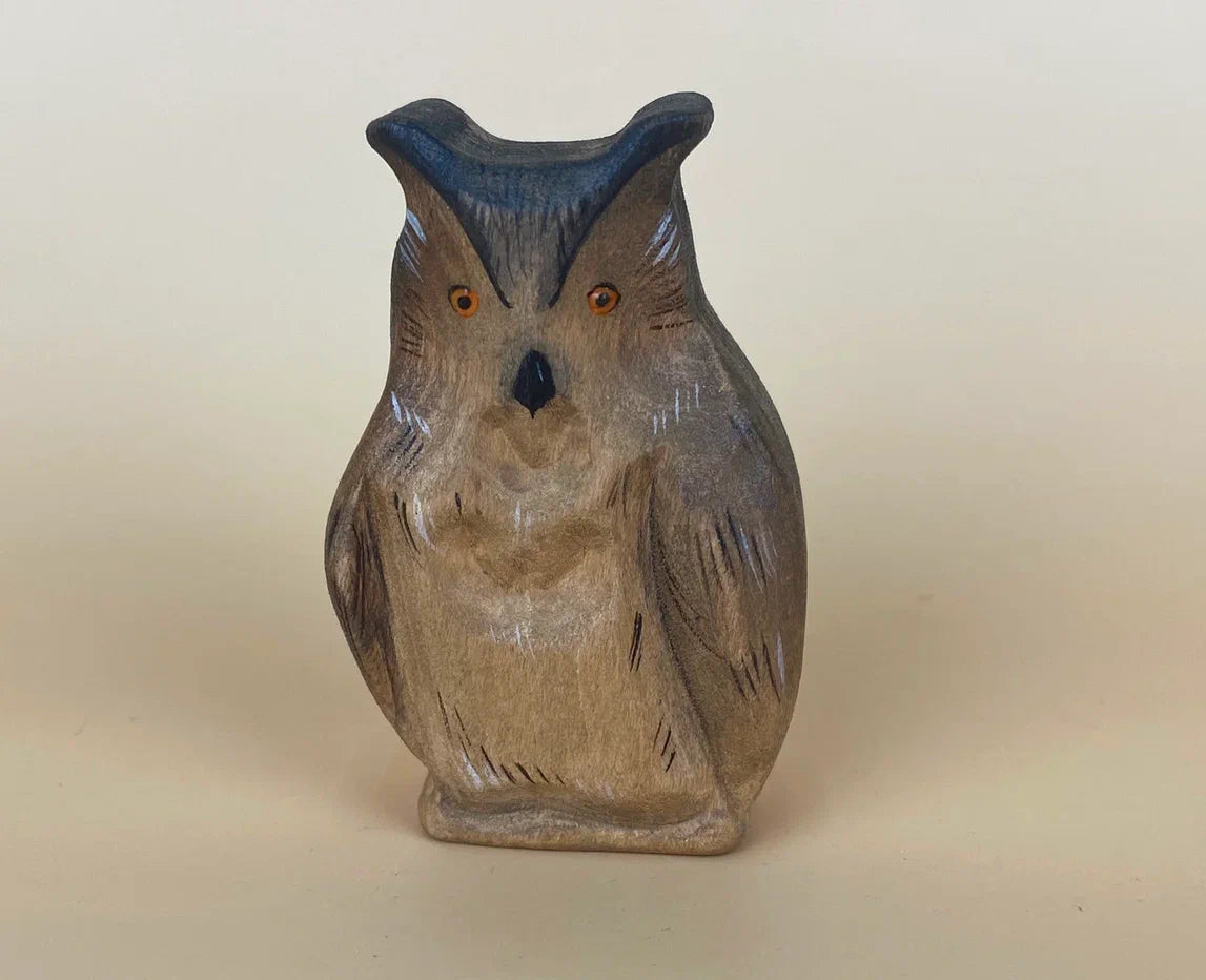 Brown owl toy for toddlers