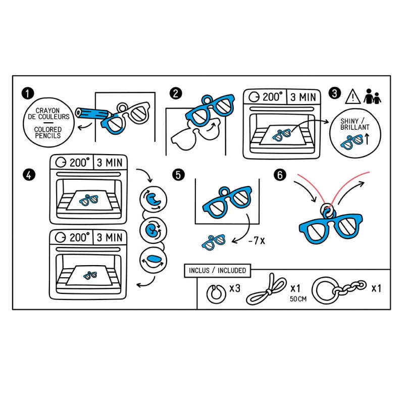 Steps to colour and bake yourself a keychain