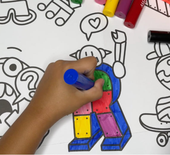 Omy colouring jumbo markers