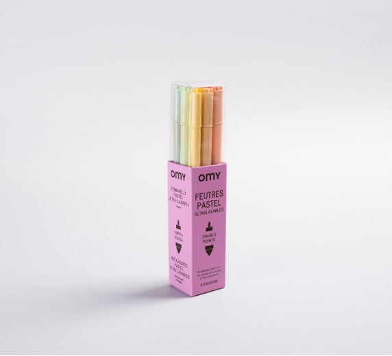 Omy pastel markers in 9 colours