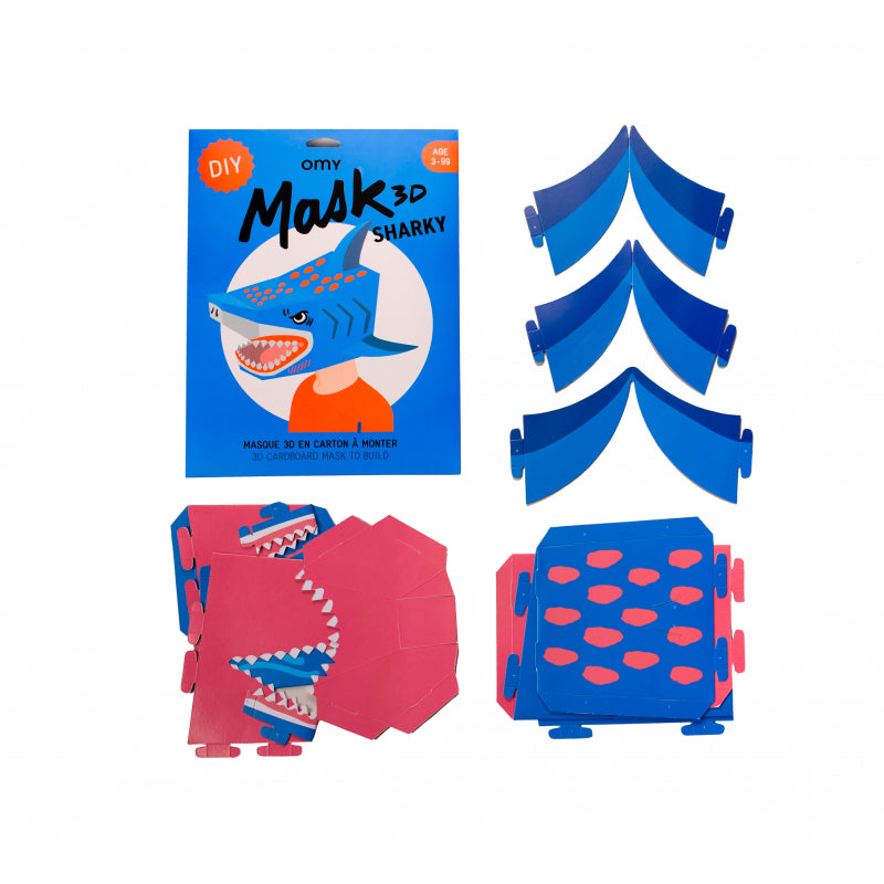 Omy 3D shark mask contents