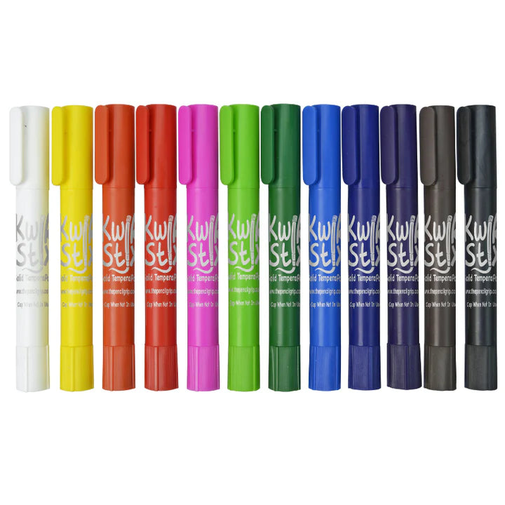 Thin Stix 12 solid tempera paint sticks