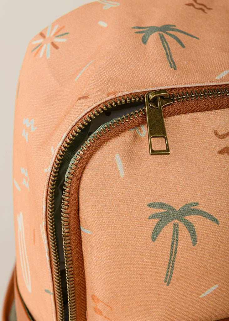Metallic zip of venice backpack for children