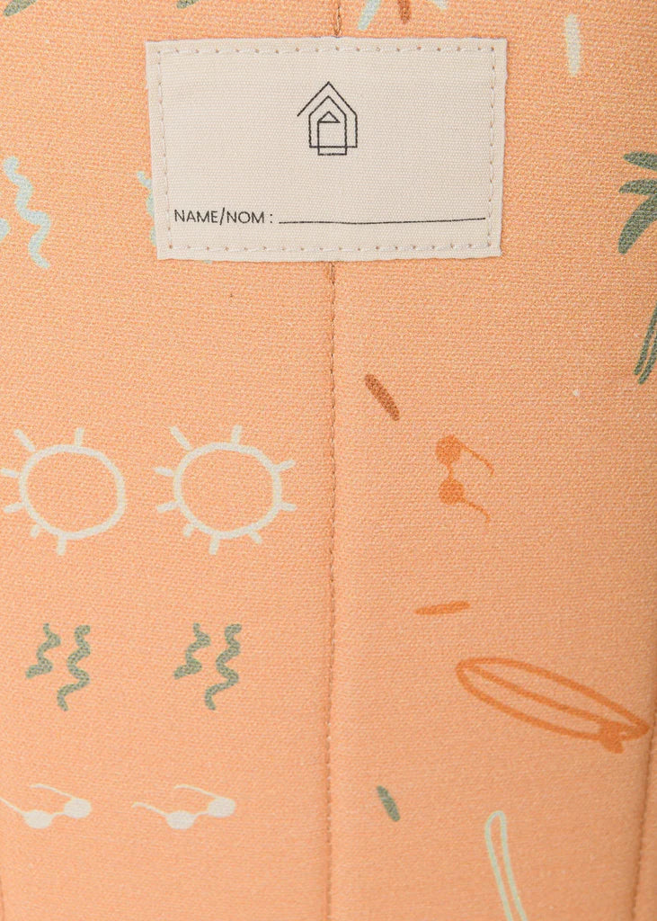 Name label for children backpack