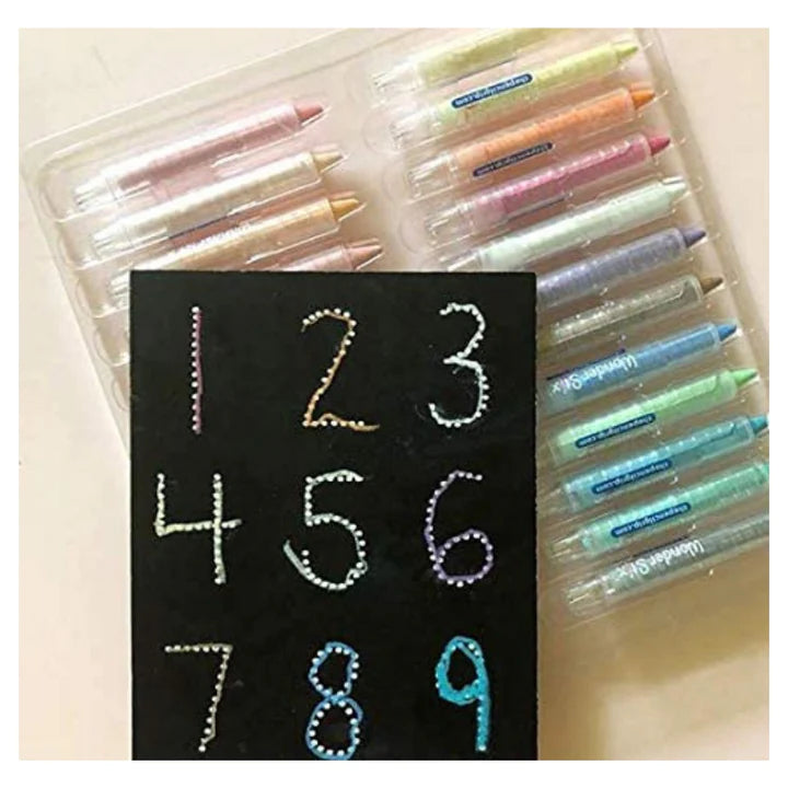 Wonder stix multi surface mnarkers writing on a black board