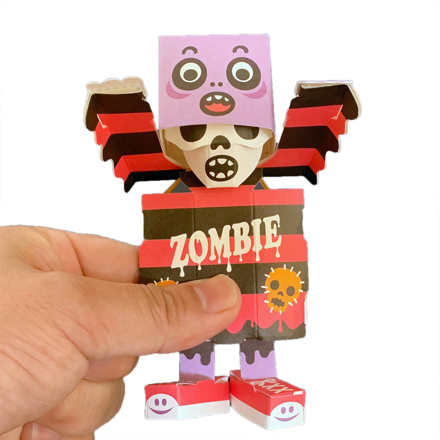 What happens when you squeeze this shockin zombie!