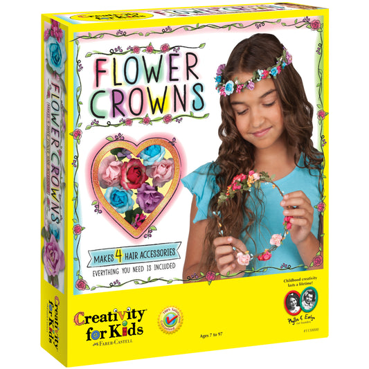 faber castell make your own flower crowns kit