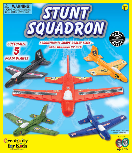 Stunt squadron from Faber Castell: customize your own toy plane!