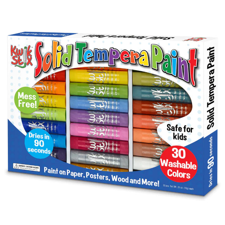solid tempera paint 30 paint kwik stix in packaging
