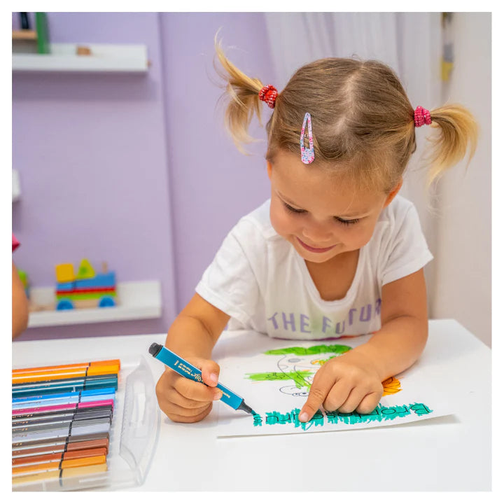 Child using a green magic stix