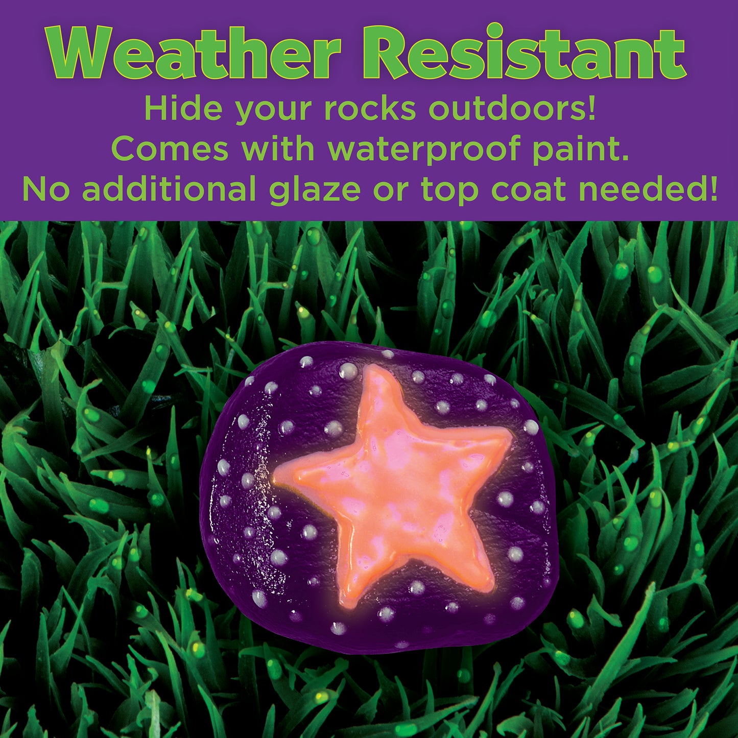 weather resistant waterproof paint for outdoors in faber castell glow in the dark rock painting kit