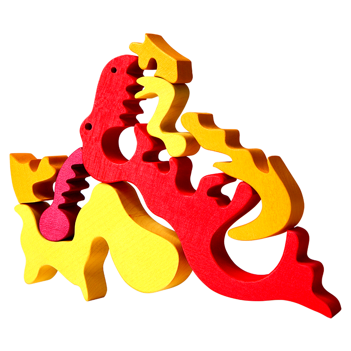 dinosaur puzzle T-rex in separate pieces