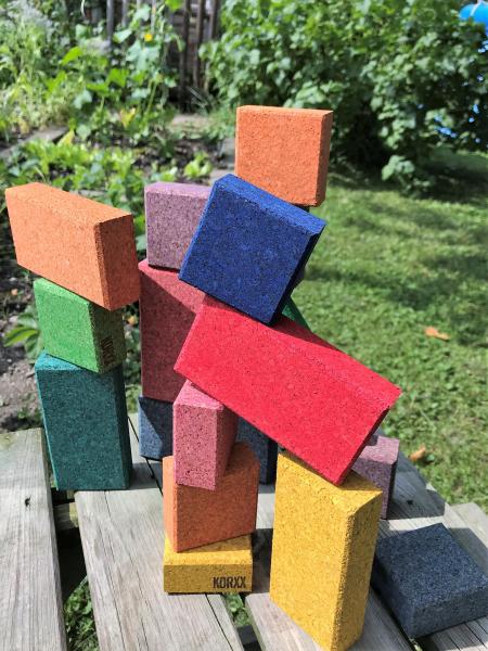 Korxx cork building blocks -cuboid in mixed colours 