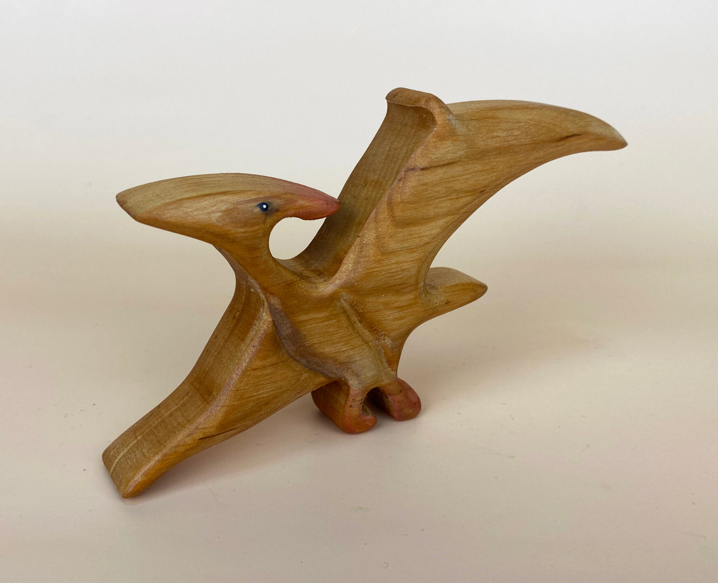 Pteranodon wooden dinosaur toy with spreaded wings