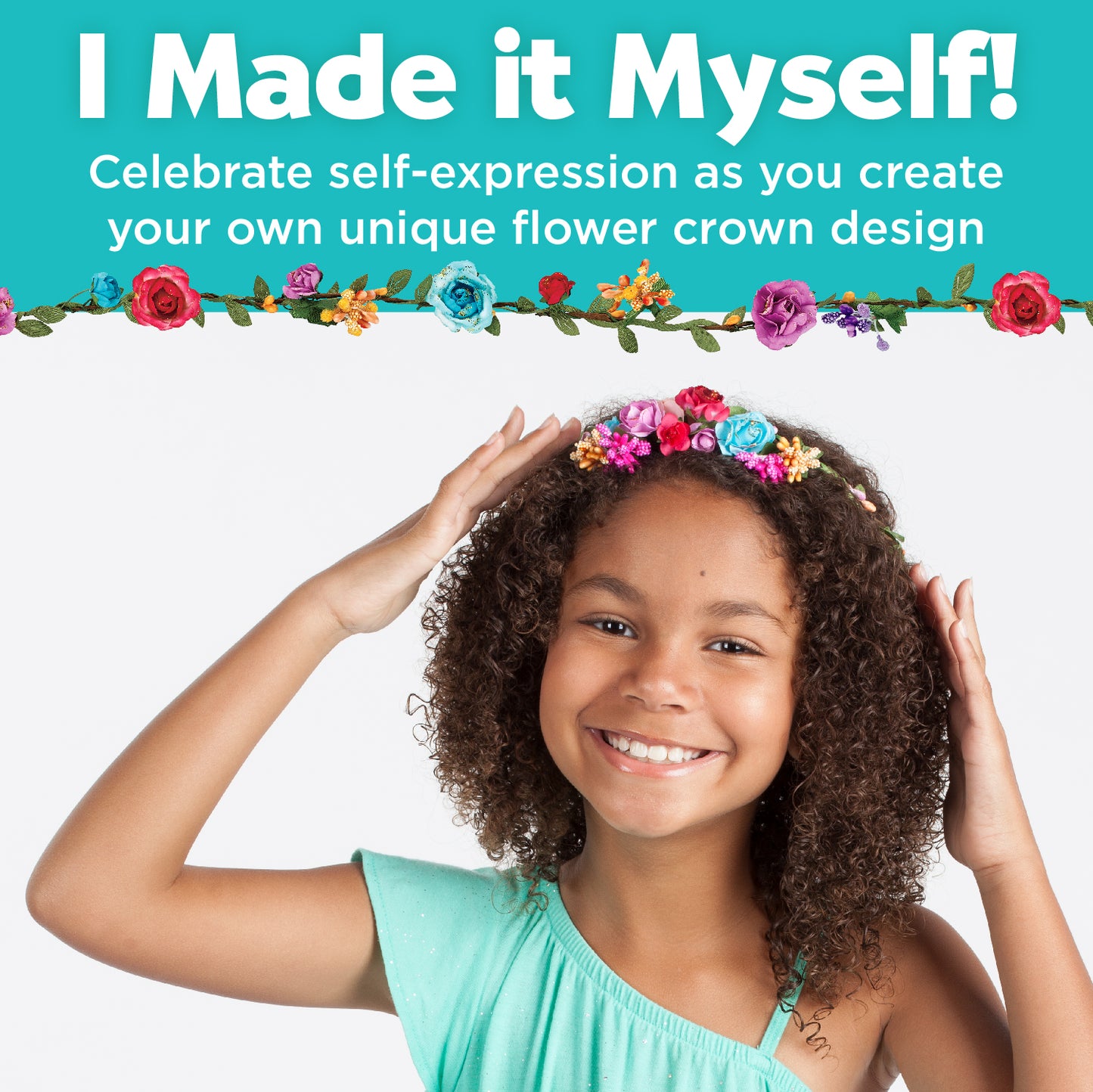 create your own unique flower crown design for kids