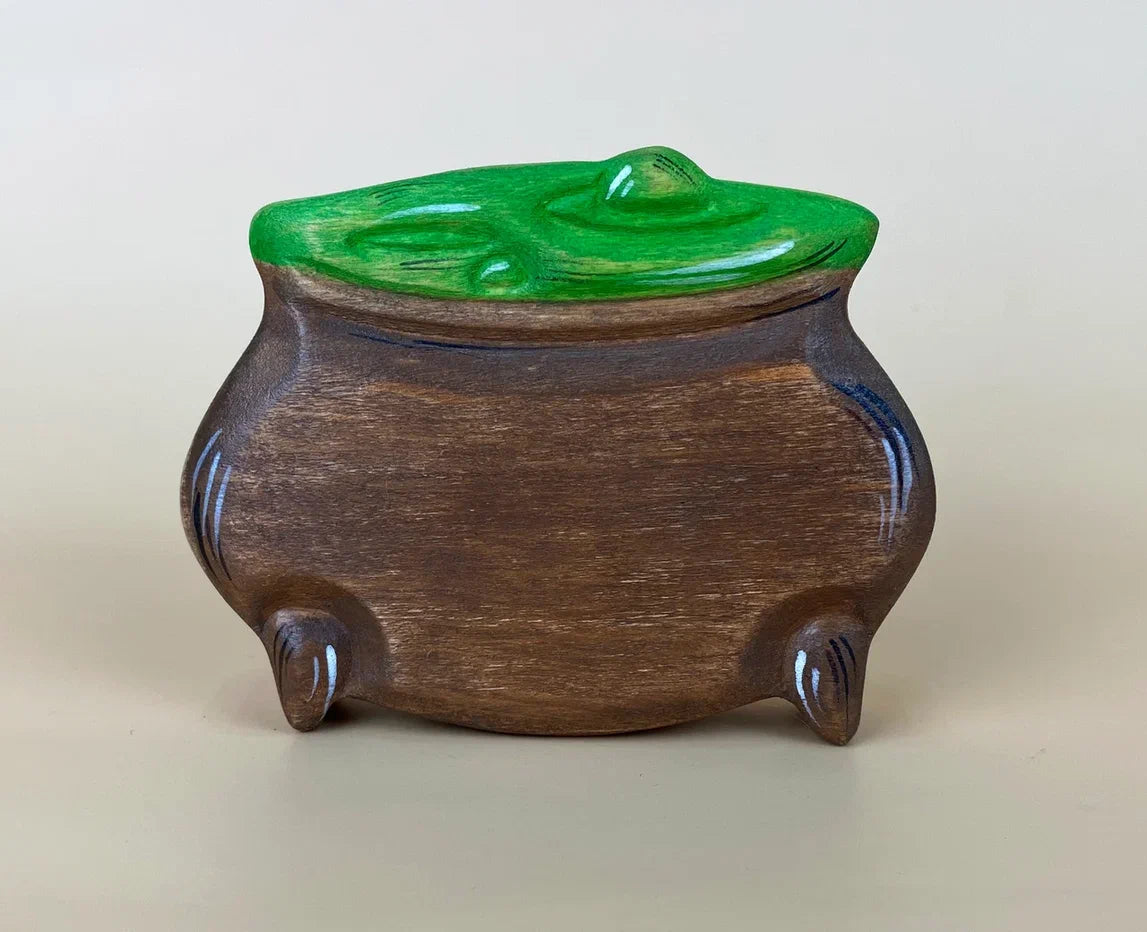 Cauldron wooden toy