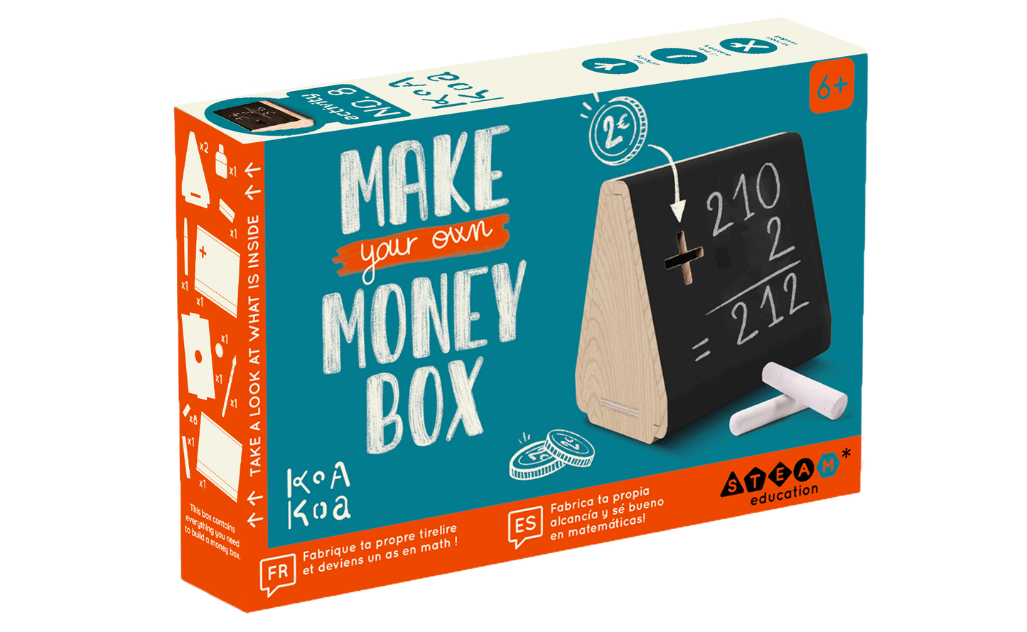 Make Your own money box kit for children from Koa Koa