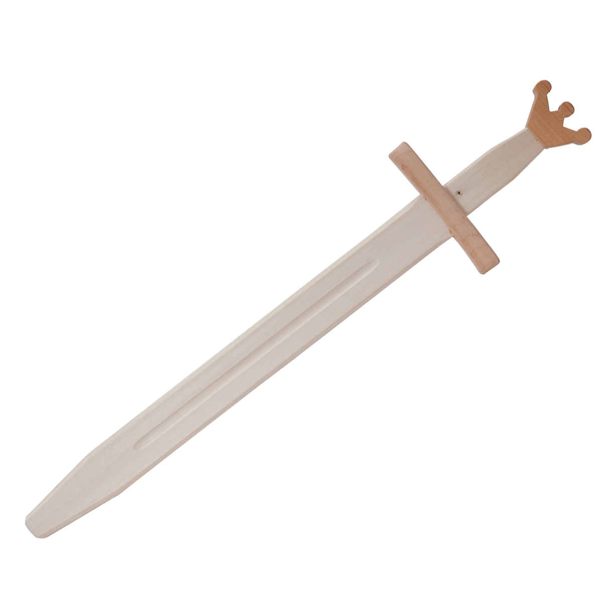 Wooden toy sword in natural colour
