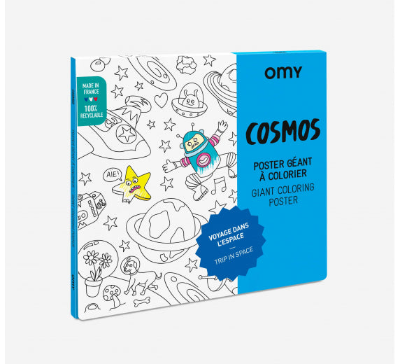 Omy space and cosmos giant colouring poster for children