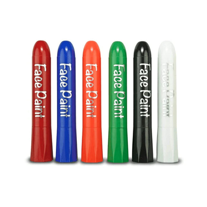 face paint sticks in 6 colours