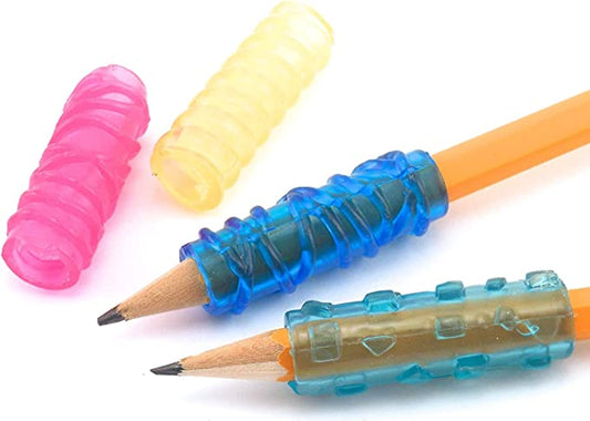 Extreme Gel Grip writing aid fixed on pencils