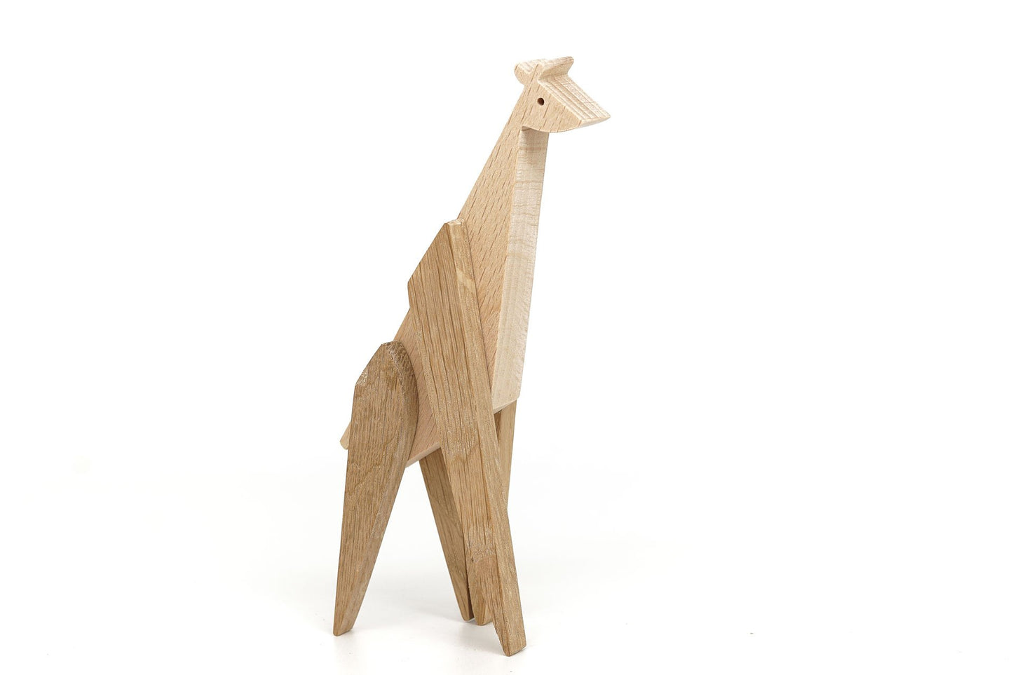 Standing wooden magnetic toy giraffe