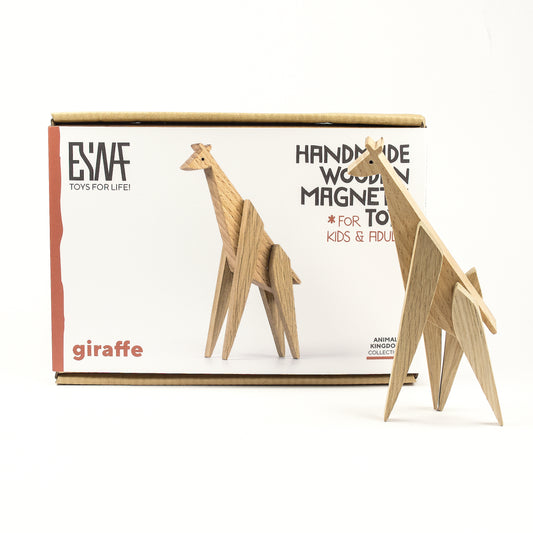 ESNAF magnetic wooden toy giraffe for toddlers and adults