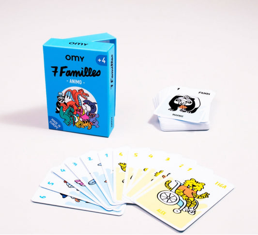 Omy Animal families card game for toddlers and children