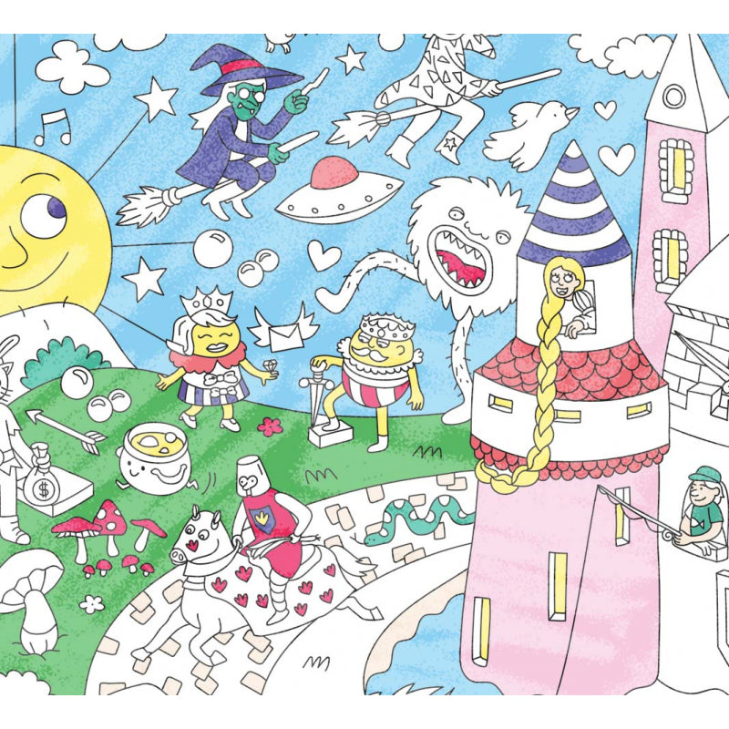 Buy Giant Colouring Poster: Fantasy Toy for Kids Online – Picked by Papa