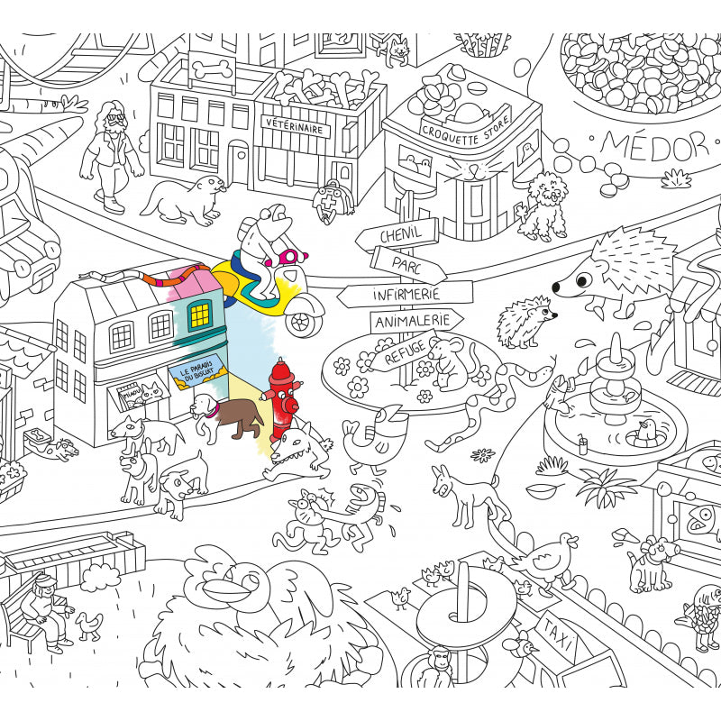 Buy Giant Colouring Poster: Animal City Toy for Kids Online – Picked by ...