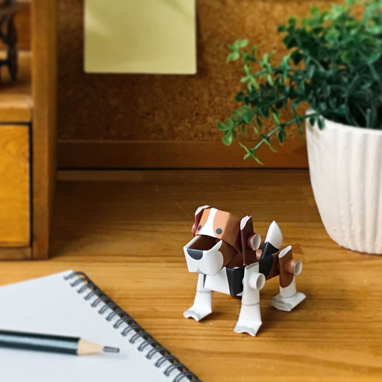 Paper dog beagle using a make your own kit from Piperoid