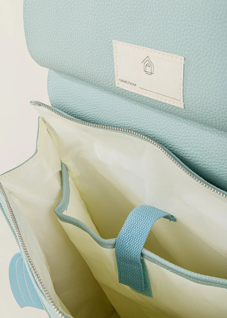 Interior of under the sea backpack from Cocovillage, with name label