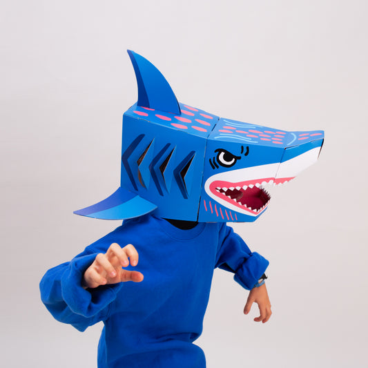 large 3D shark mask to boo people!